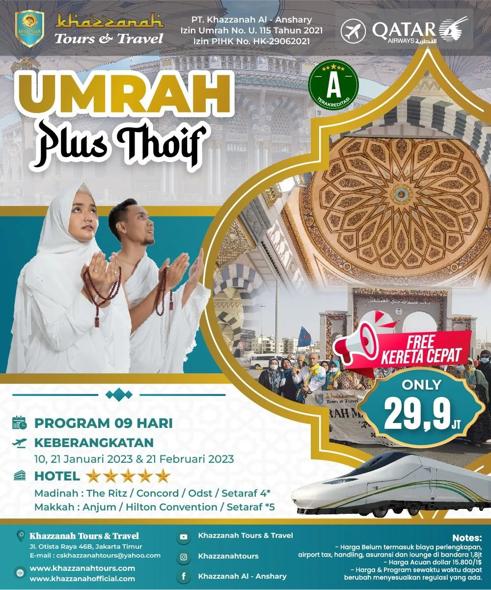 Harga Umroh Yang Bisa Dicicil Februari 2023