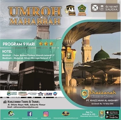 Jadwal Umroh Balita Juni 2023