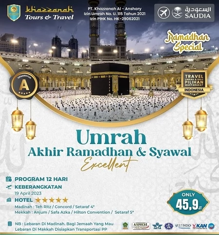Travel  Umroh Per Orang Ramadhan 2023